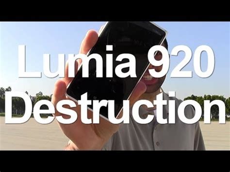 PhoneBuff tests Nokia Lumia 920 to destruction